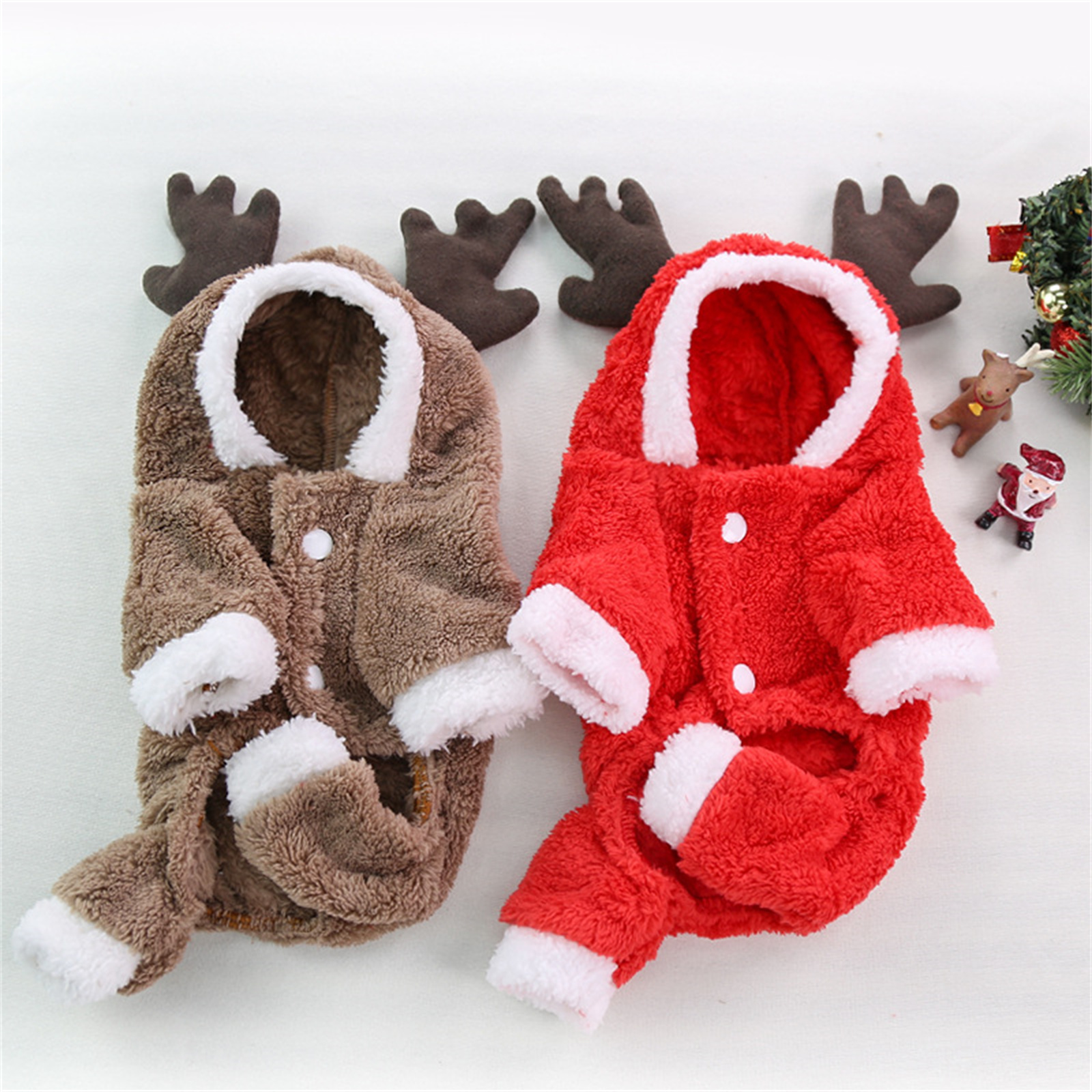 Christmas Dog Clothes Pet Clot - Winter Clothing Dress Up บทวิจารณ์และราคา