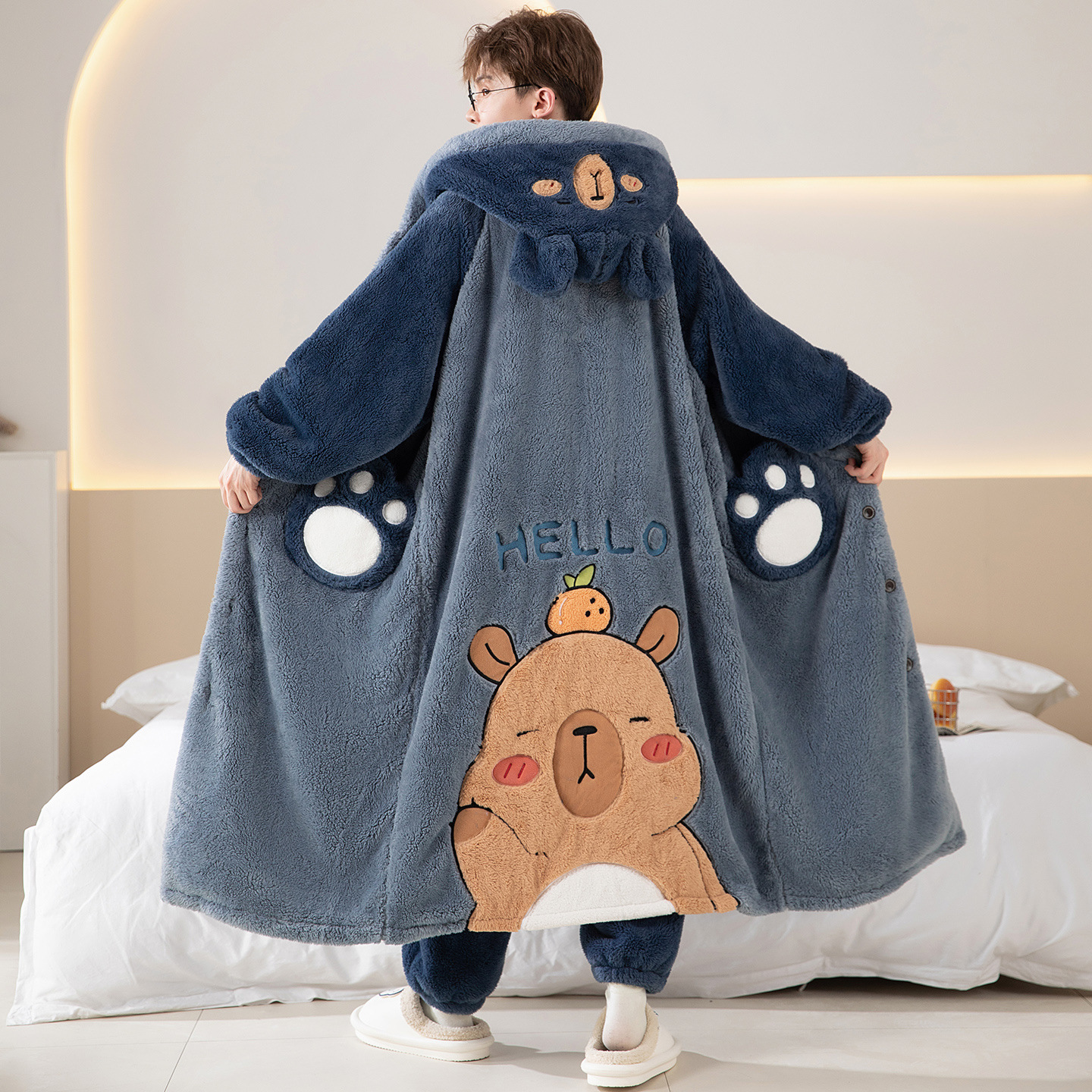 Cute Capybara Kapibala Men Wom - Winter Clothing Cute บทวิจารณ์และราคา