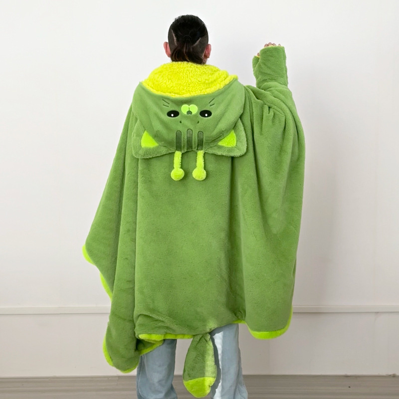 Cartoon Cute Alien Cat Hooded  - Winter Clothing Cute บทวิจารณ์และราคา