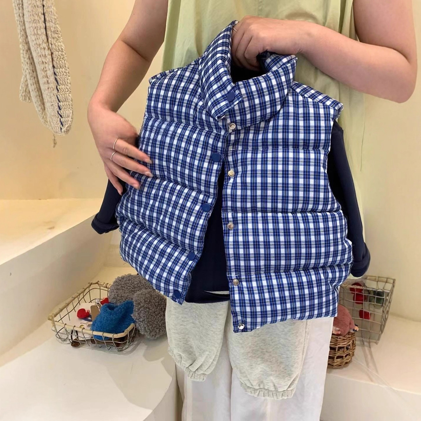 Coat Pants Children Blue Check - Winter Clothing Activity บทวิจารณ์และราคา