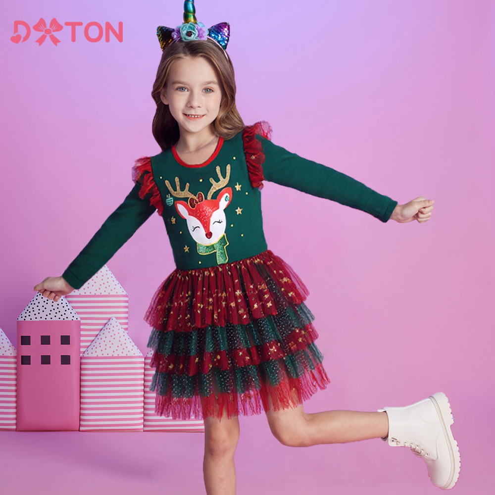DXTON New Year Girls Dress Lay - Winter Clothing Dress Up บทวิจารณ์และราคา
