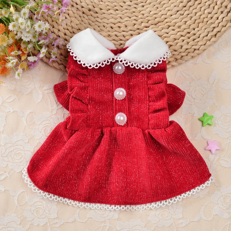 Elegant Princess Dress Dog Clo - Winter Clothing Dress Up บทวิจารณ์และราคา