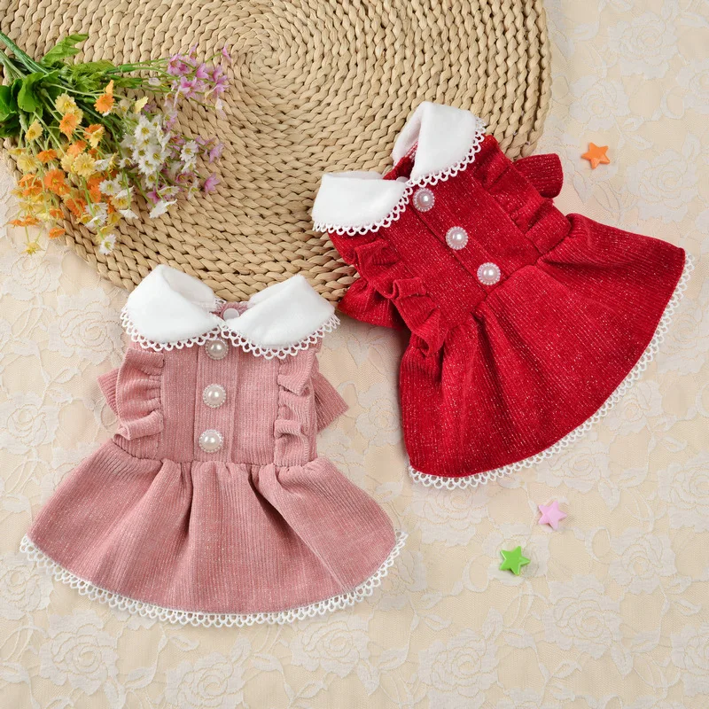 Elegant Princess Dress Dog Clo - Winter Clothing Dress Up บทวิจารณ์และราคา