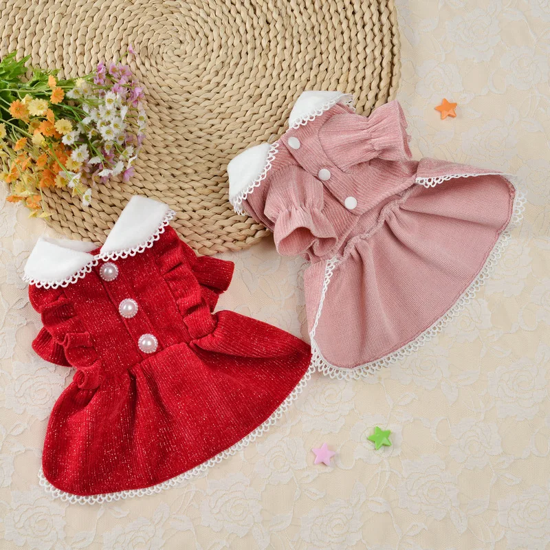 Elegant Princess Dress Dog Clo - Winter Clothing Dress Up บทวิจารณ์และราคา