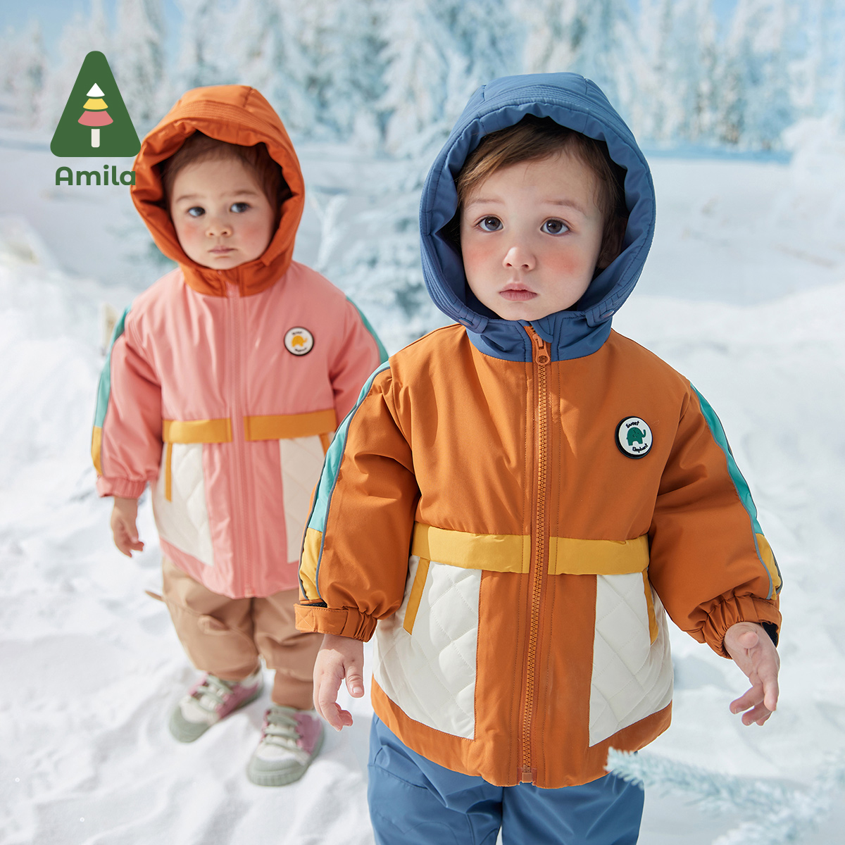 Amila Baby Down Jacket 2024 Wi - Winter Clothing Baby บทวิจารณ์และราคา