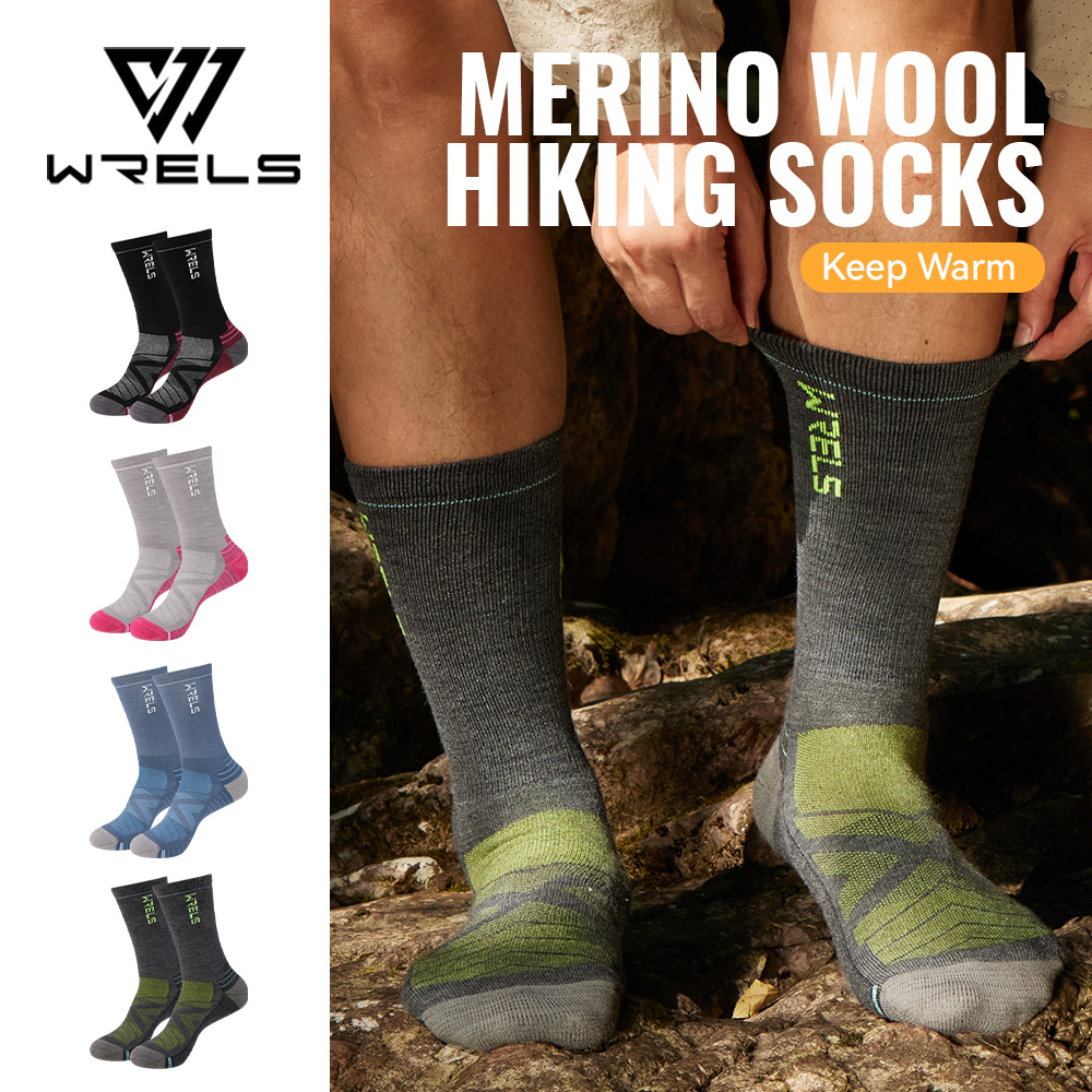 WRELS 1/2/3 Merino Wool Socks  - Thermal Sock Merino บทวิจารณ์และราคา