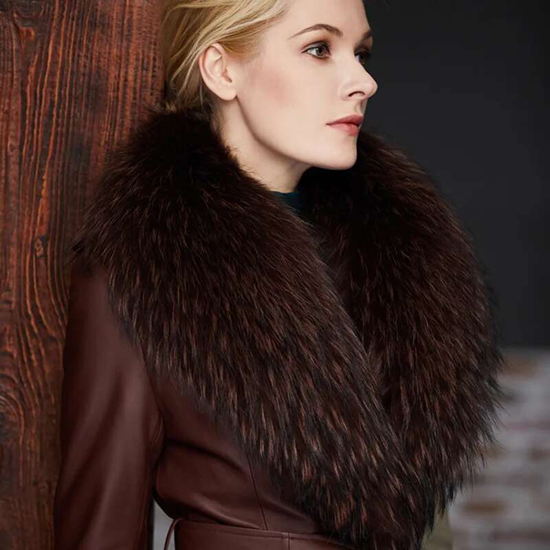 Raccoon Fur Collar Female Wint - Winter Clothing Clearance Sale บทวิจารณ์และราคา