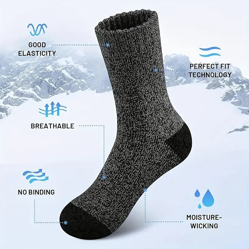 5 Pairs Merino Wool Socks for  - Thermal Sock Merino บทวิจารณ์และราคา