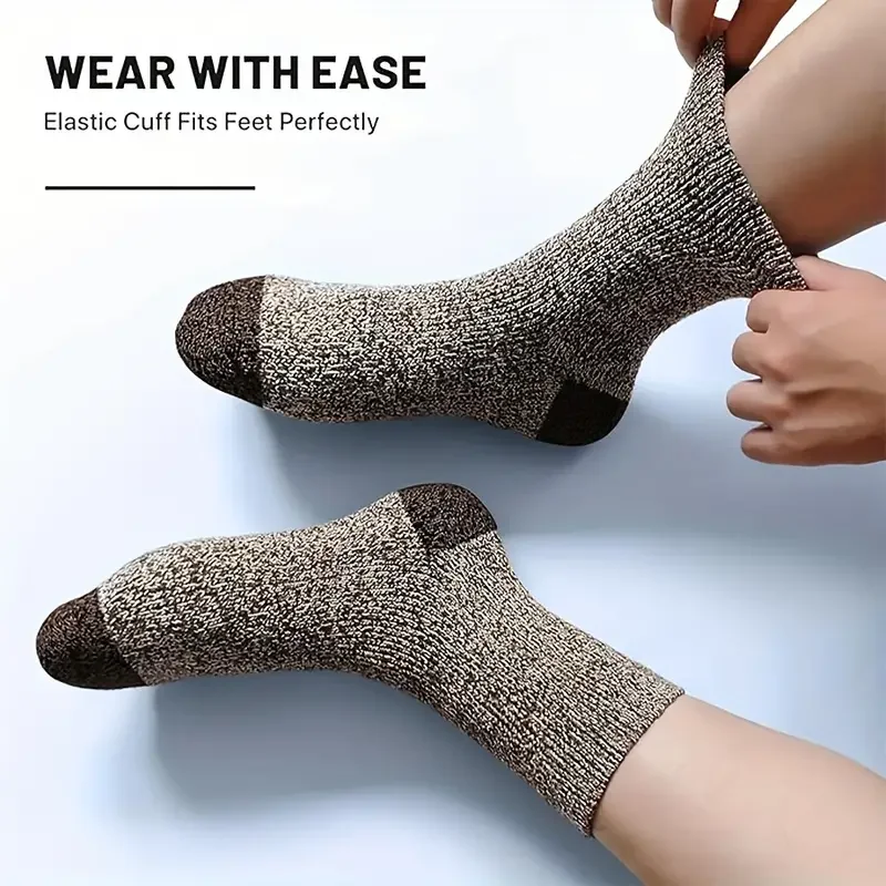 5 Pairs Merino Wool Socks for  - Thermal Sock Merino บทวิจารณ์และราคา