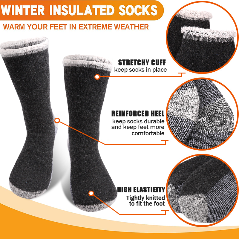6 Pairs Merino Men's Wool Hiki - Thermal Sock Merino บทวิจารณ์และราคา