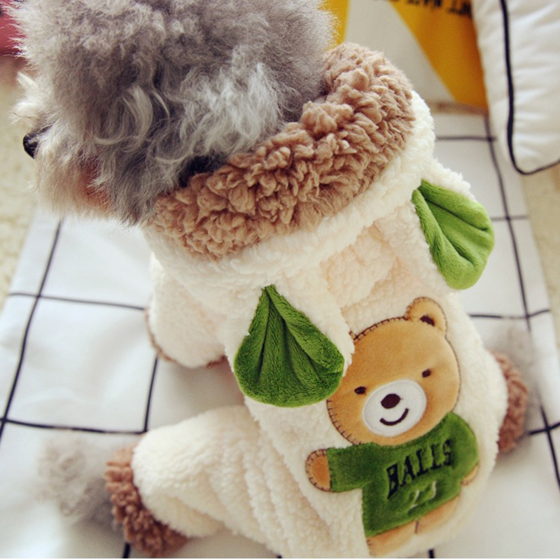 New Funny Dog Costume Cute Bea - Winter Clothing Baby บทวิจารณ์และราคา