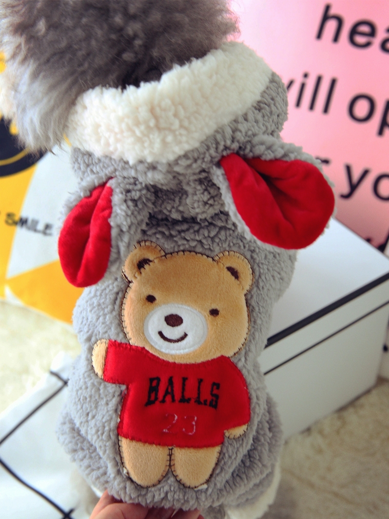 New Funny Dog Costume Cute Bea - Winter Clothing Baby บทวิจารณ์และราคา