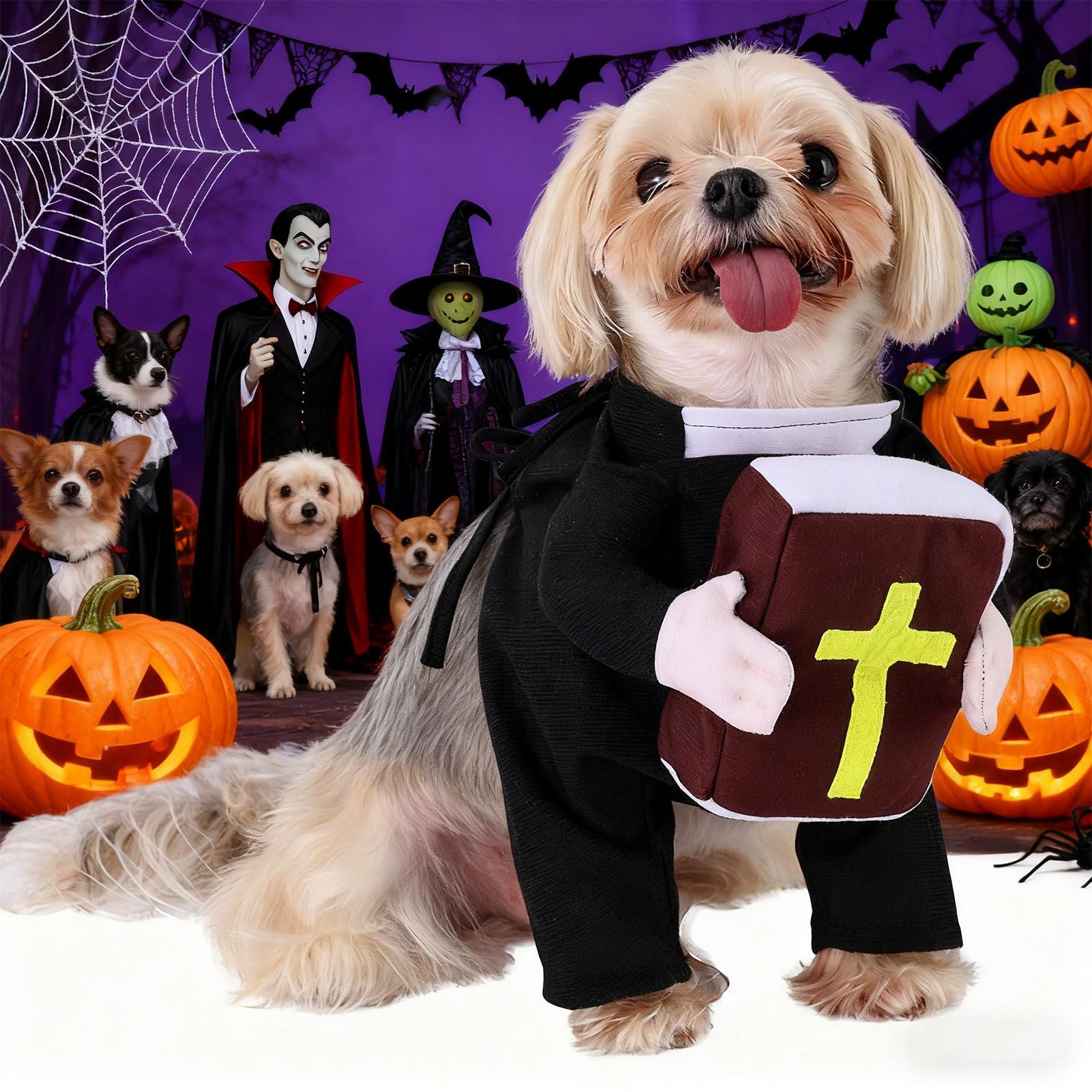 Dog Cosplay Costume Funny Dog  - Winter Clothing Dress Up บทวิจารณ์และราคา